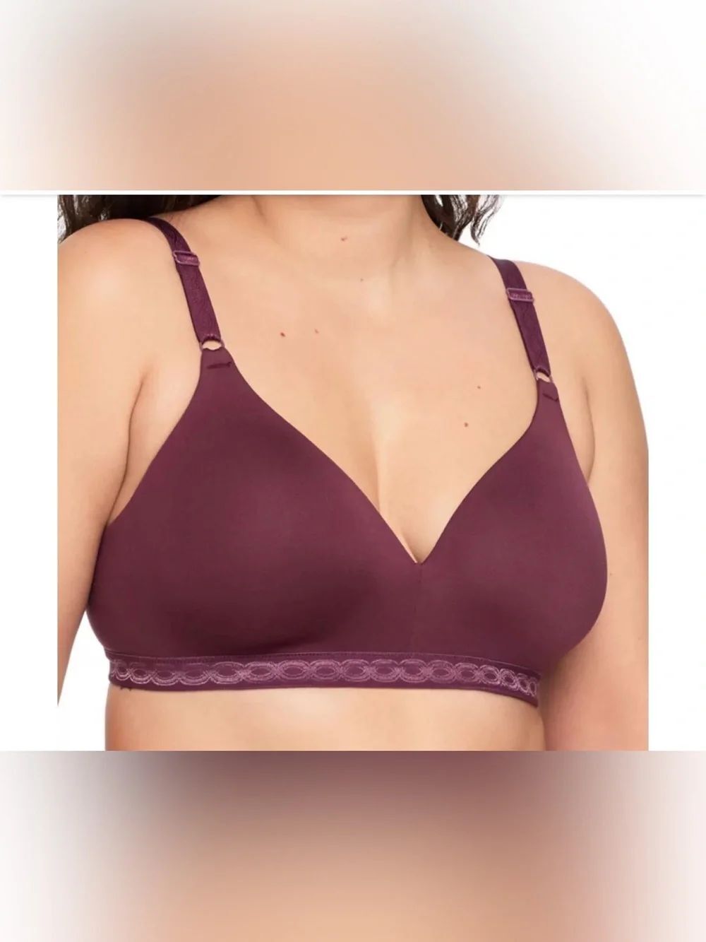 Warner's Cloud 9 Super Soft Wireless Bra Plum